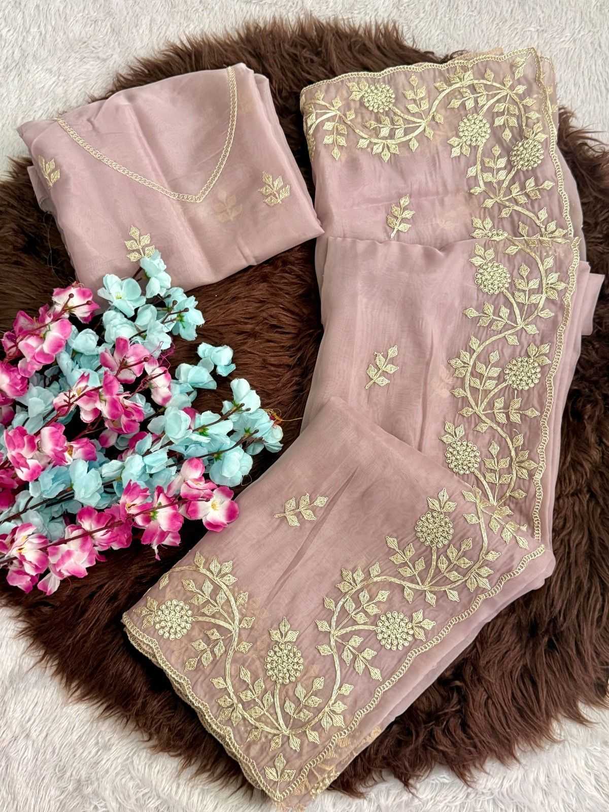 Heavy Roman Silk Fancy Saree