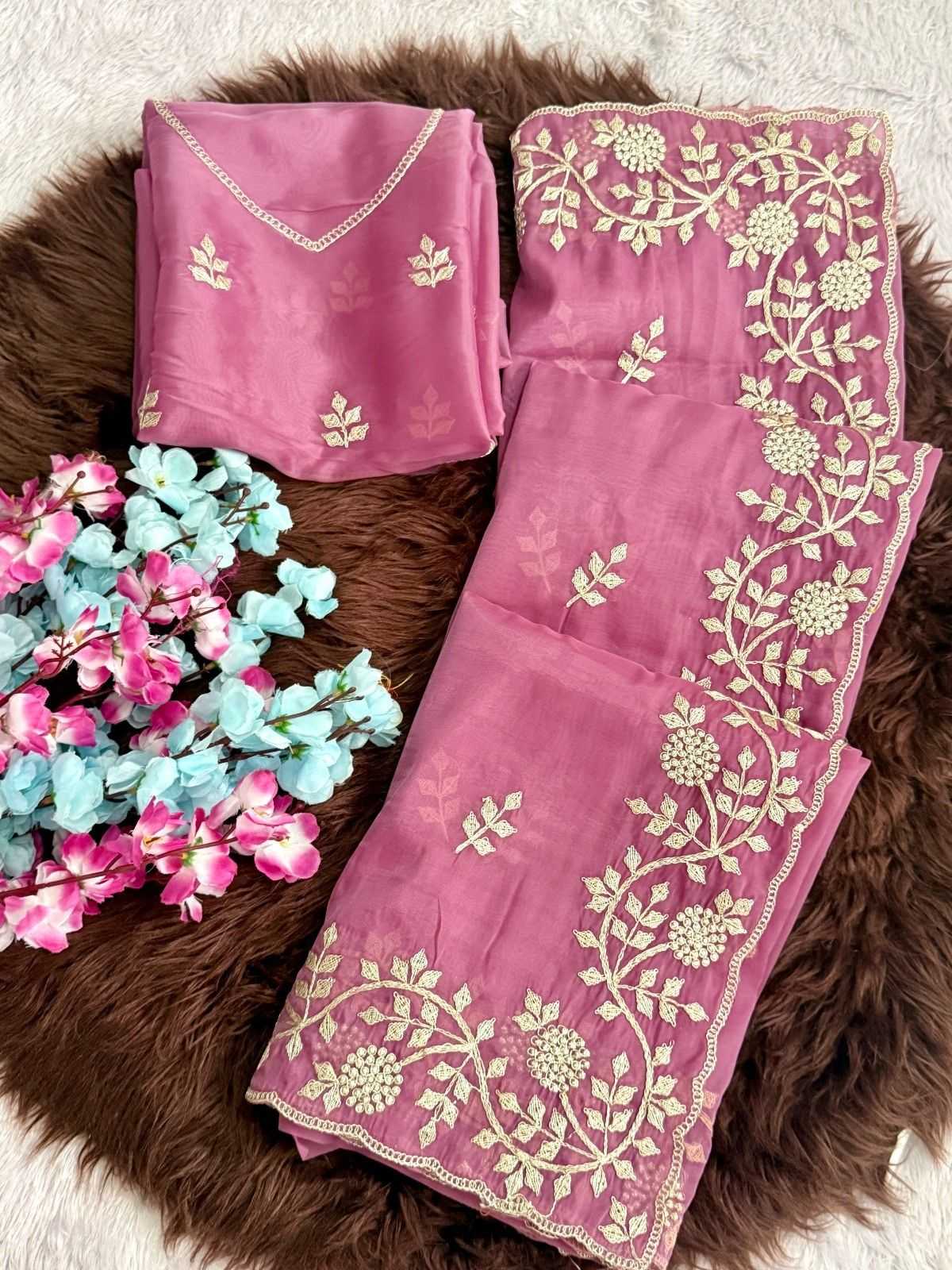 Heavy Roman Silk Fancy Saree