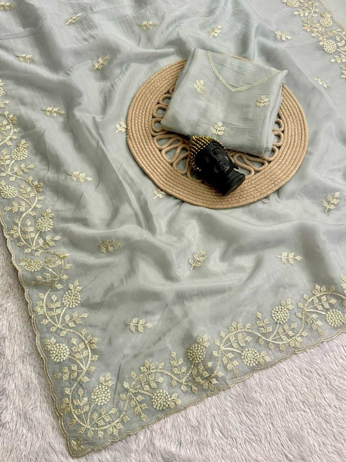 Heavy Roman Silk Fancy Saree