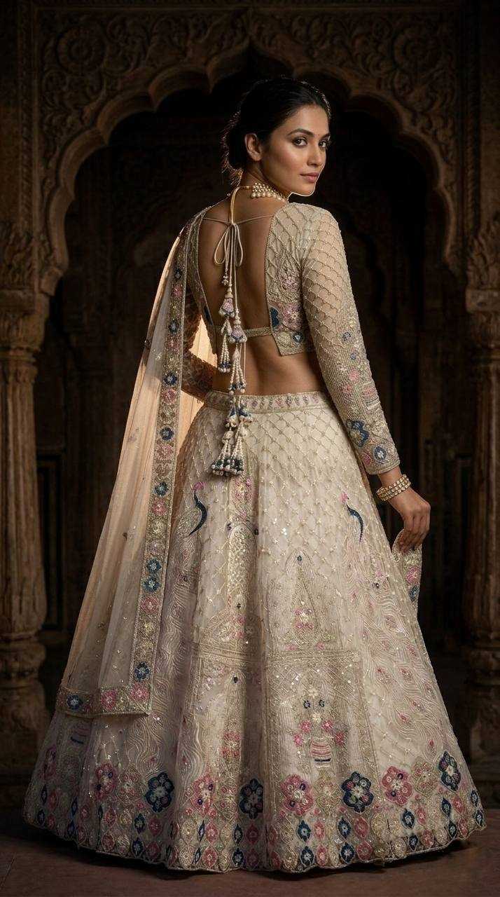 Soft Net Wedding Lehenga