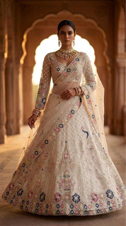 Soft Net Wedding Lehenga