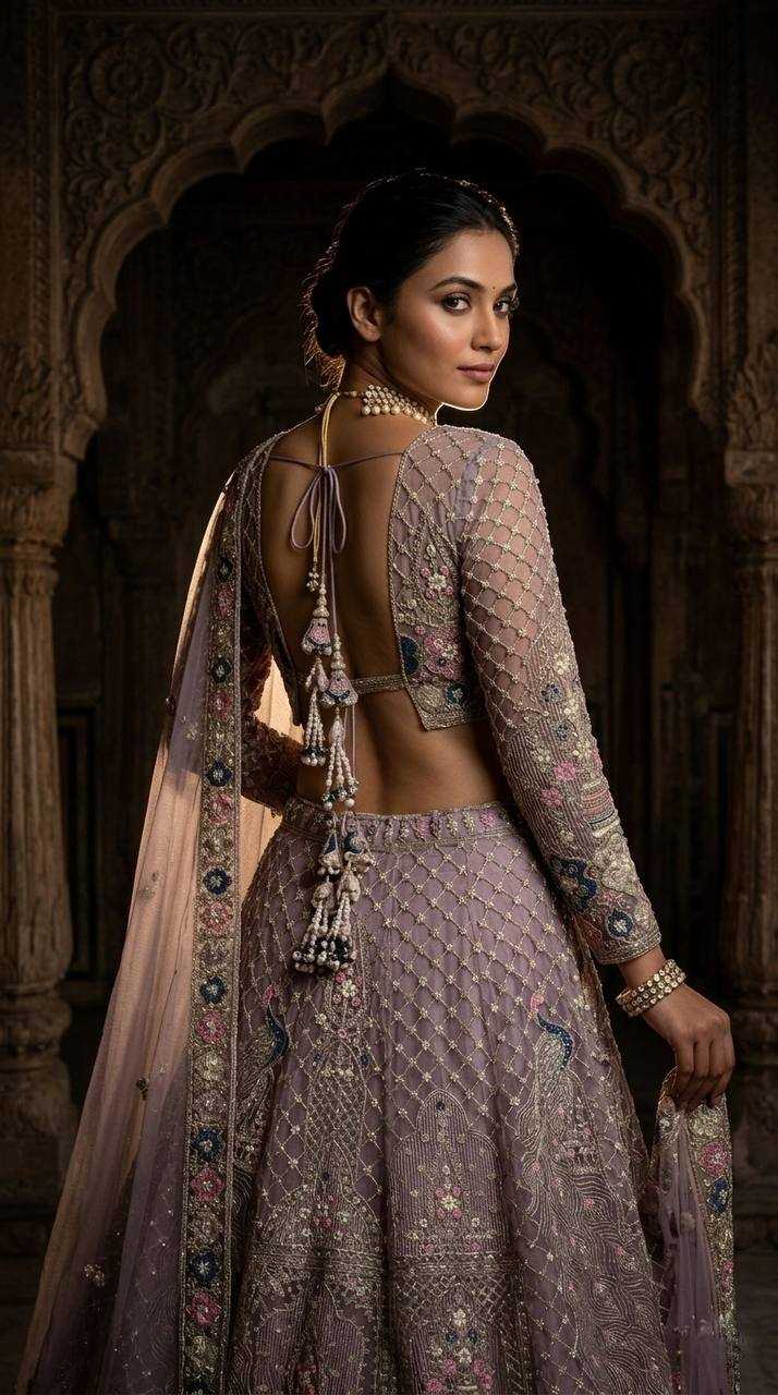 Soft Net Wedding Lehenga