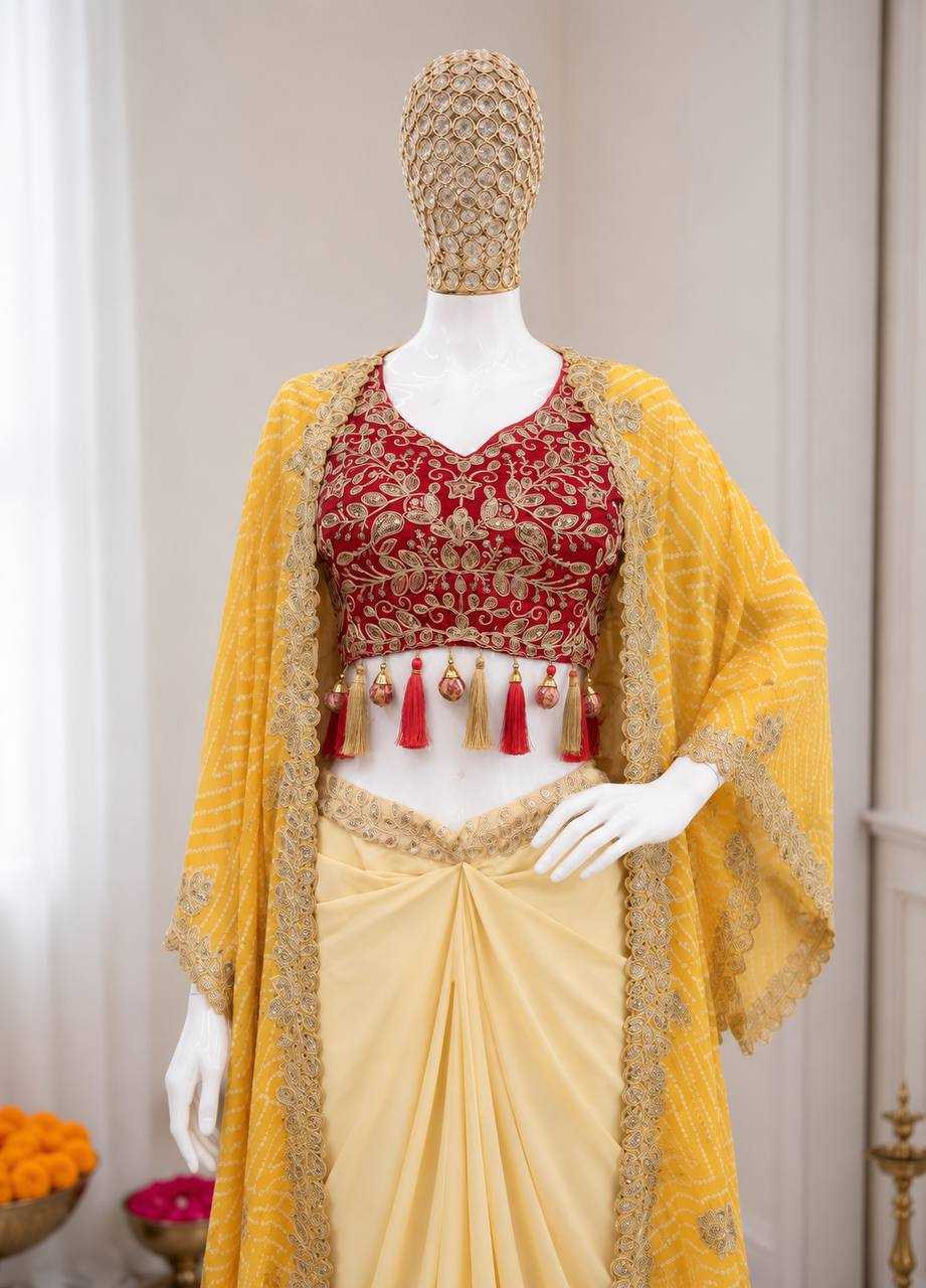 Crepe Silk Indo Western Dress