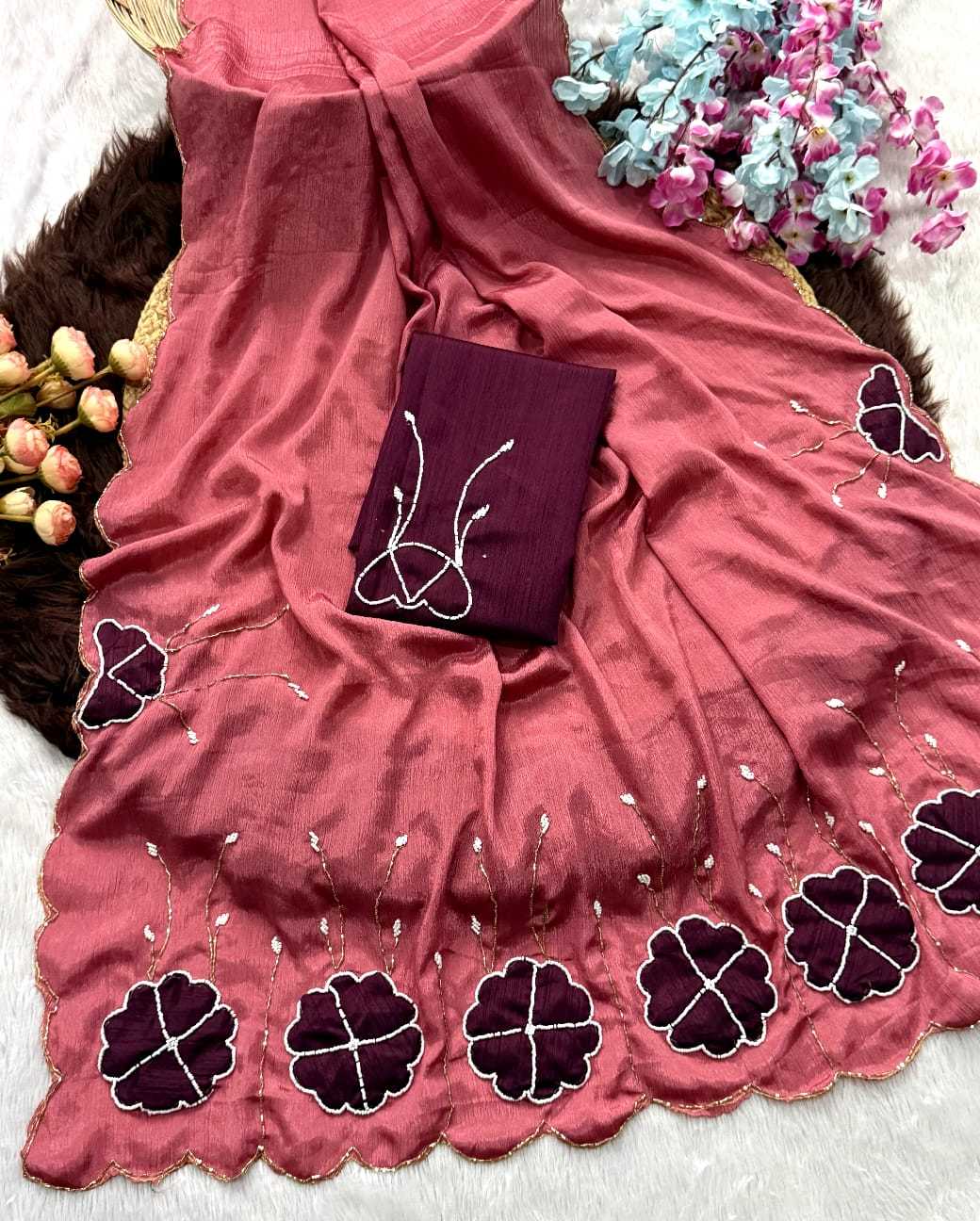 Chinon Designer Saree