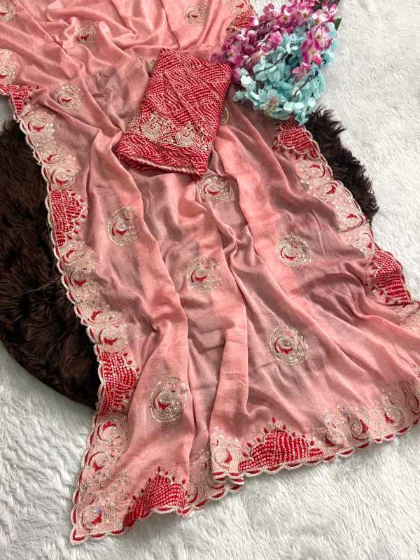 Crunchi Sequence Saree