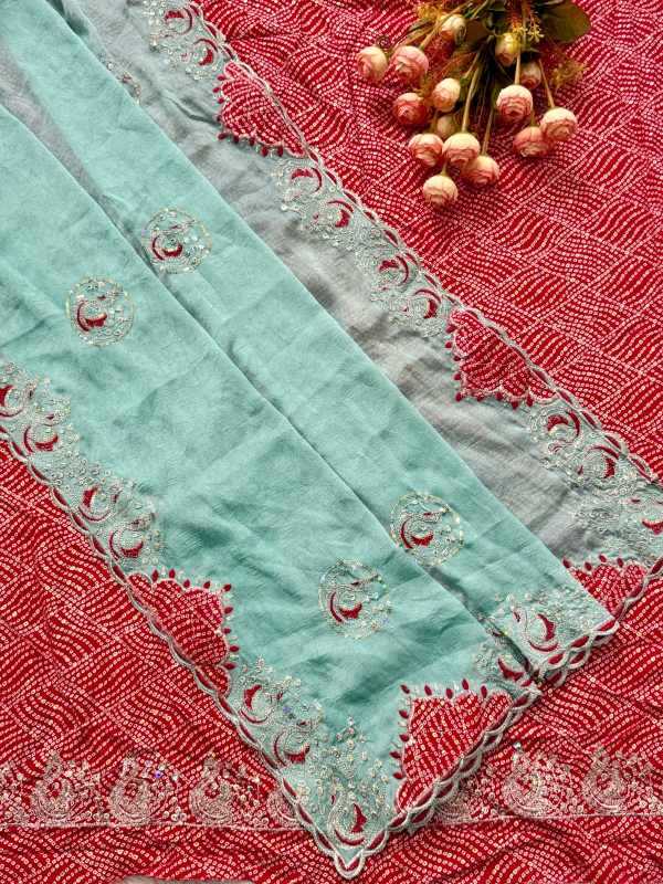 Crunchi Sequence Saree