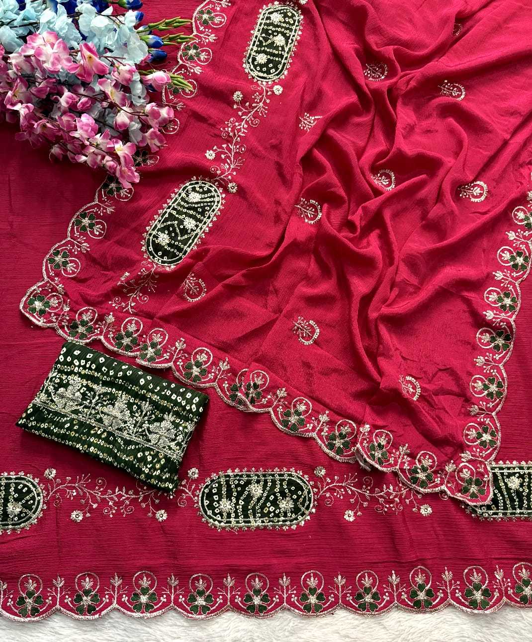 Chinon Sequence Saree