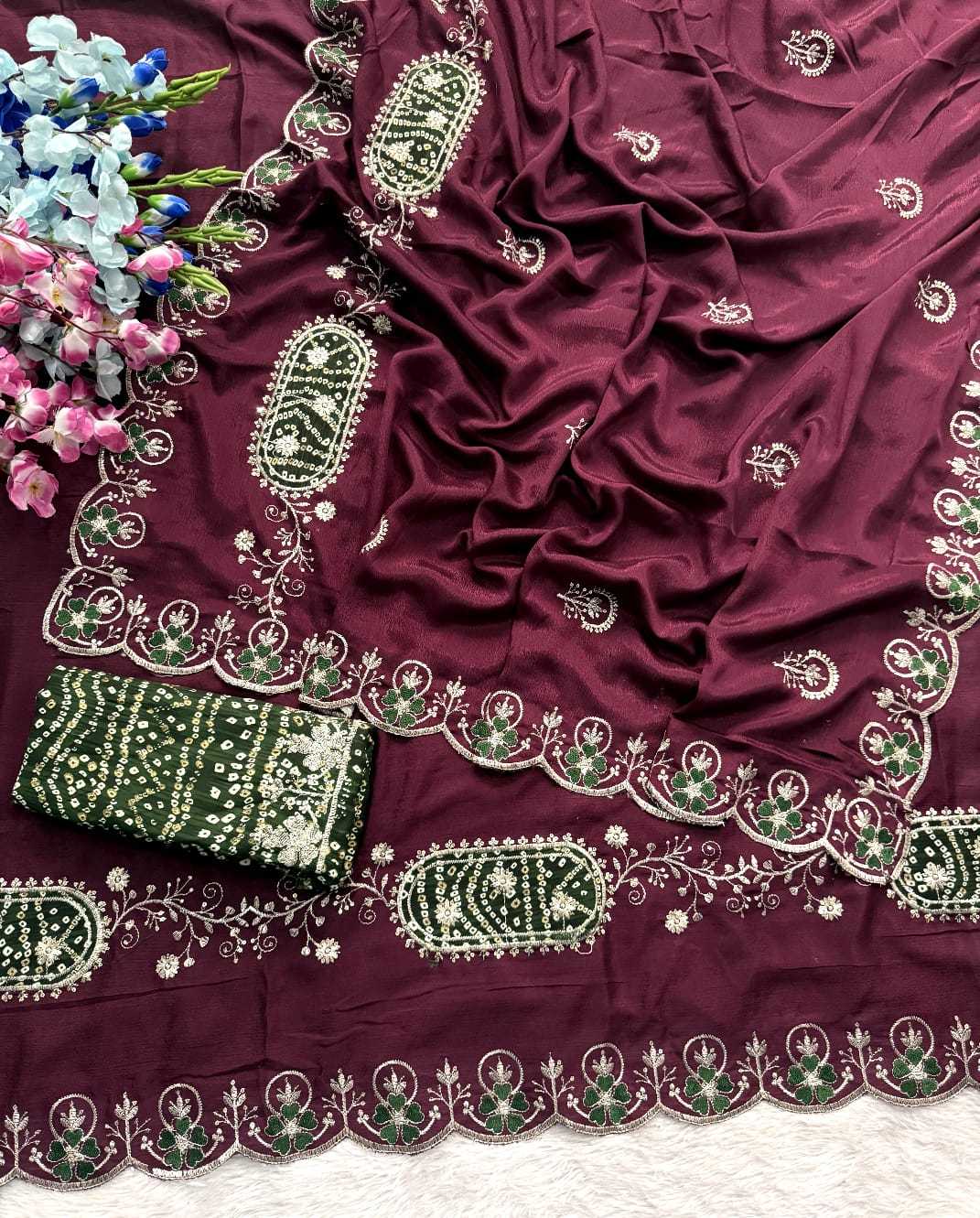 Chinon Sequence Saree