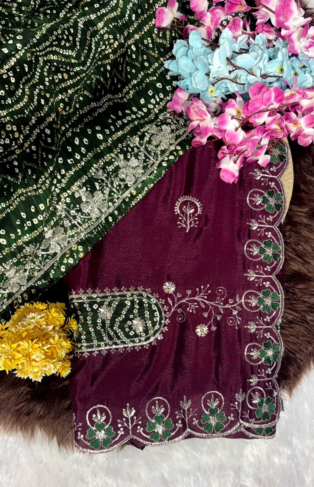 Chinon Sequence Saree