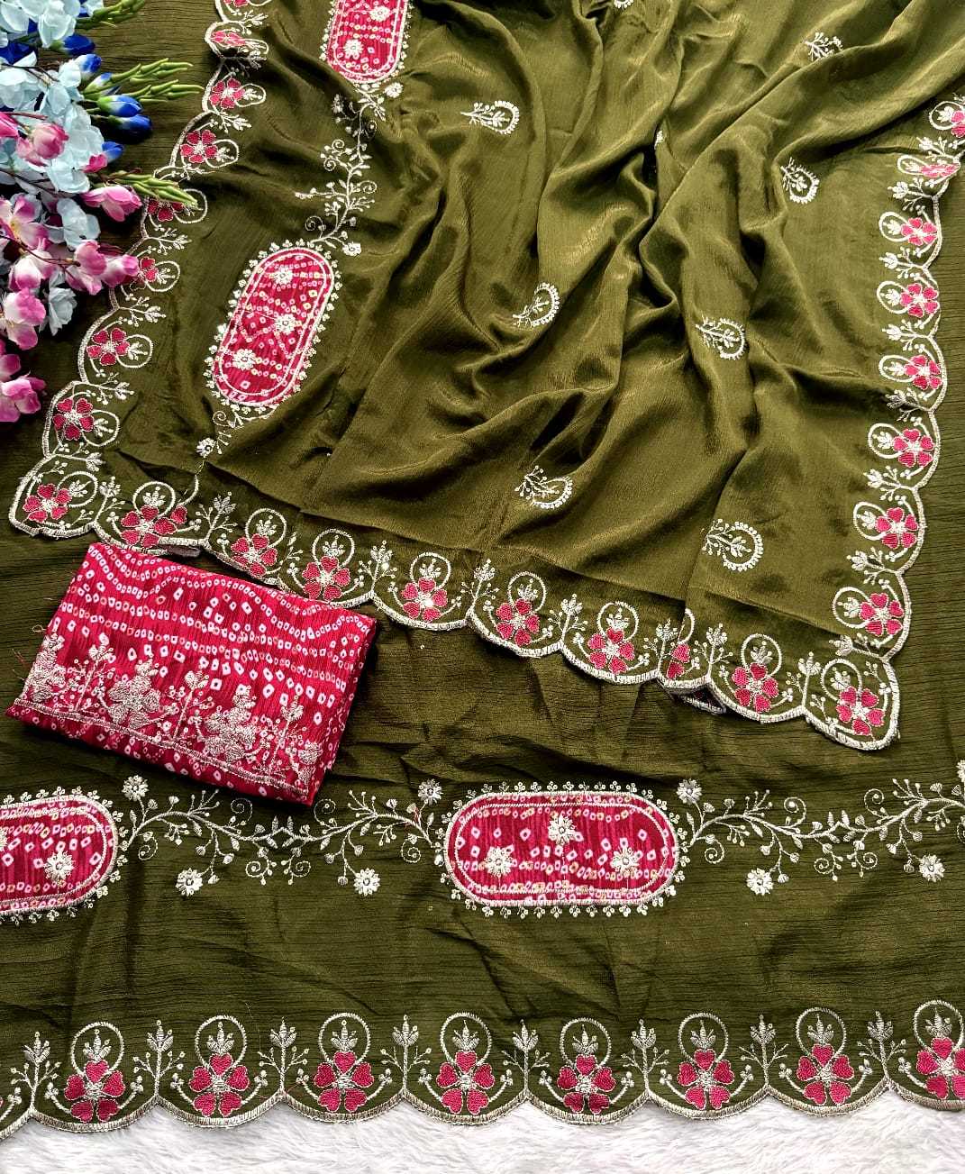Chinon Sequence Saree