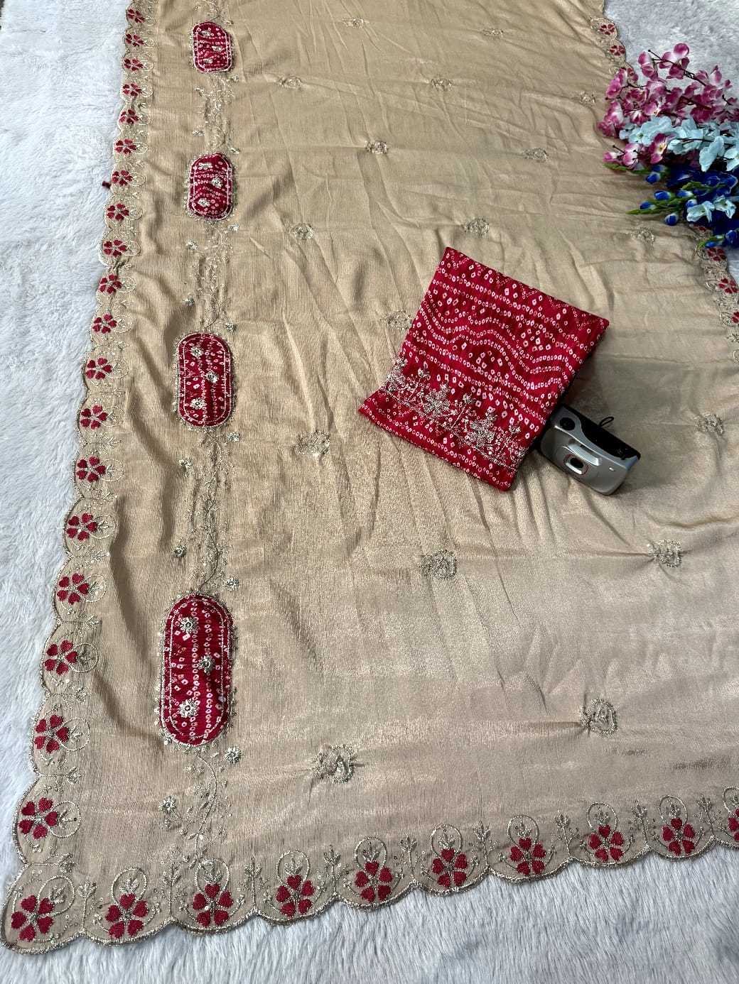 Chinon Sequence Saree
