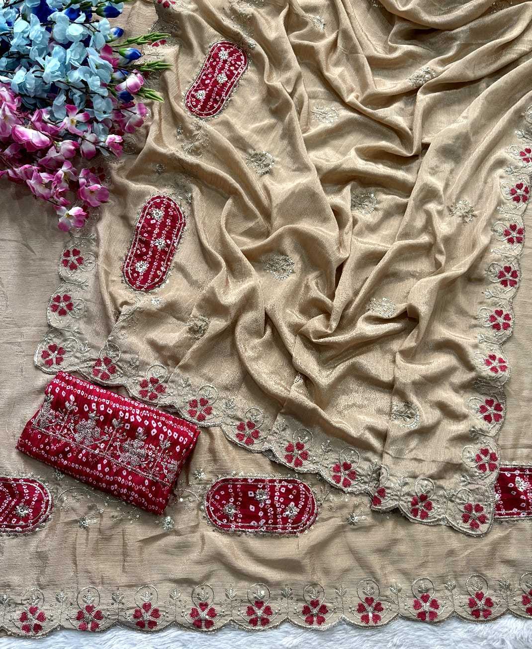 Chinon Sequence Saree