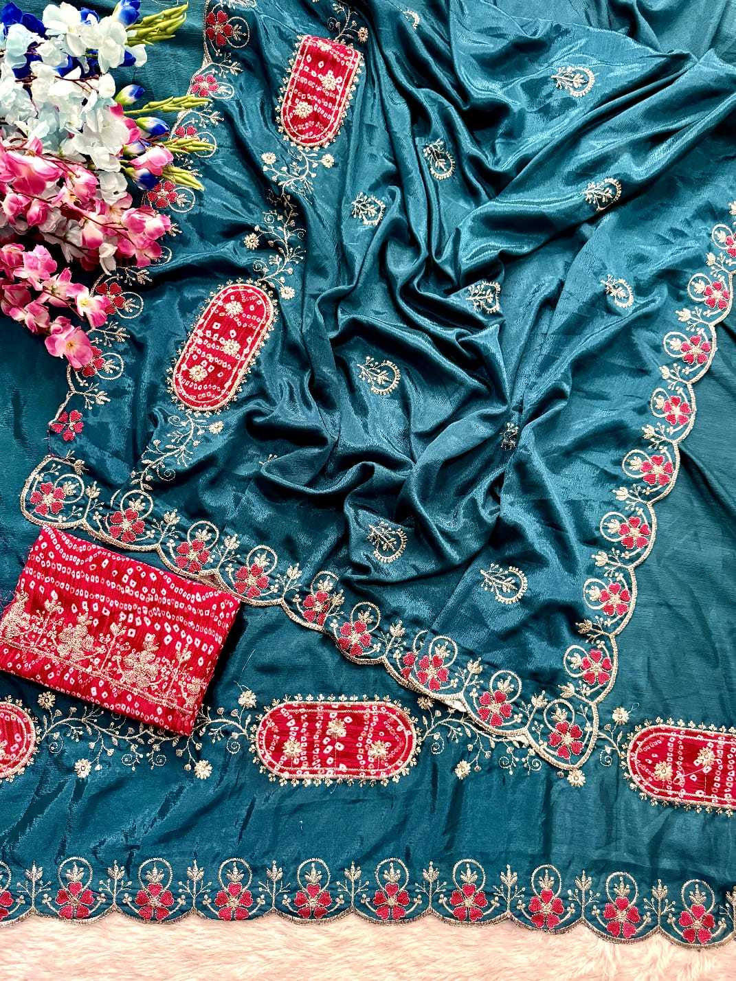 Chinon Sequence Saree