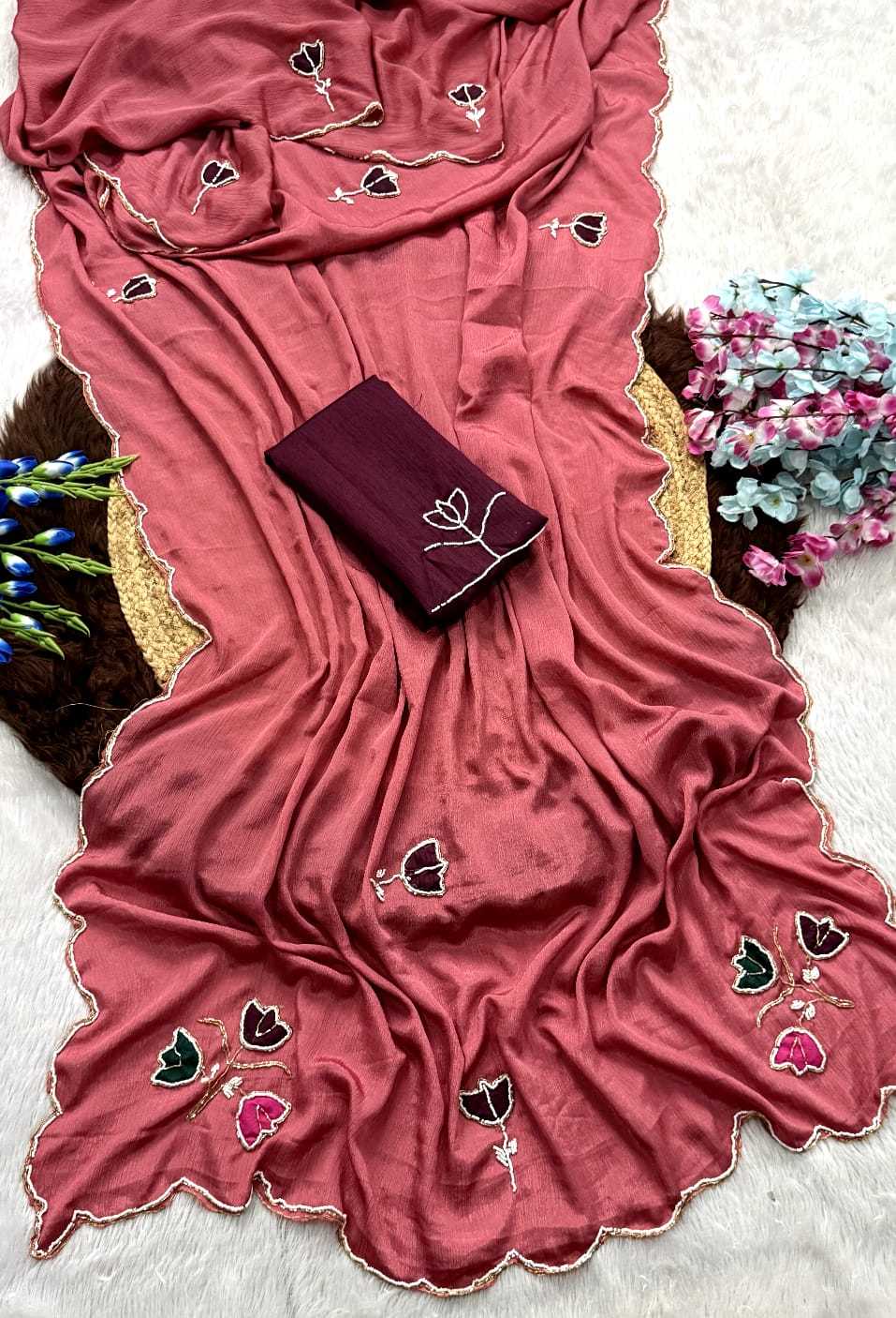 Chinon Designer Saree