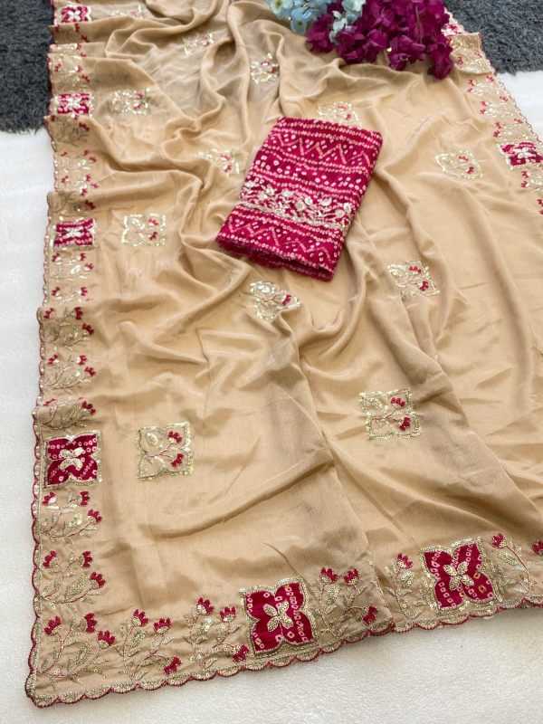 Chiffon Sequence Saree