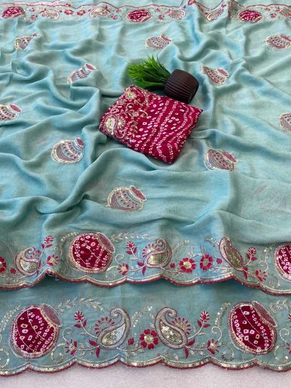 Rangoli Silk Sequence Saree