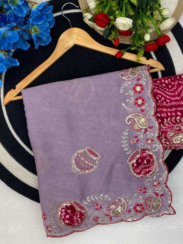 Rangoli Silk Sequence Saree