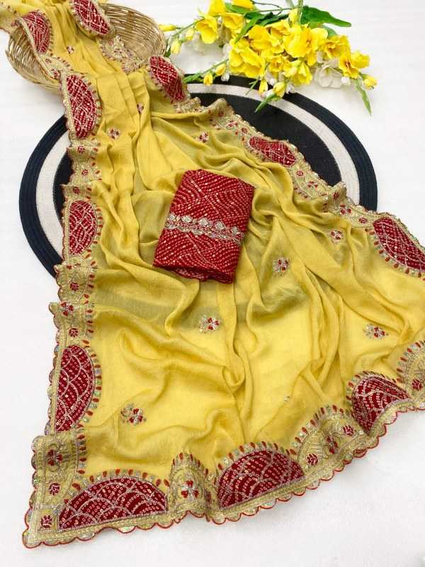 Crunchi Sequence Saree