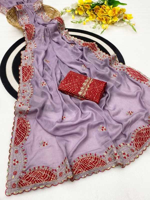 Crunchi Sequence Saree