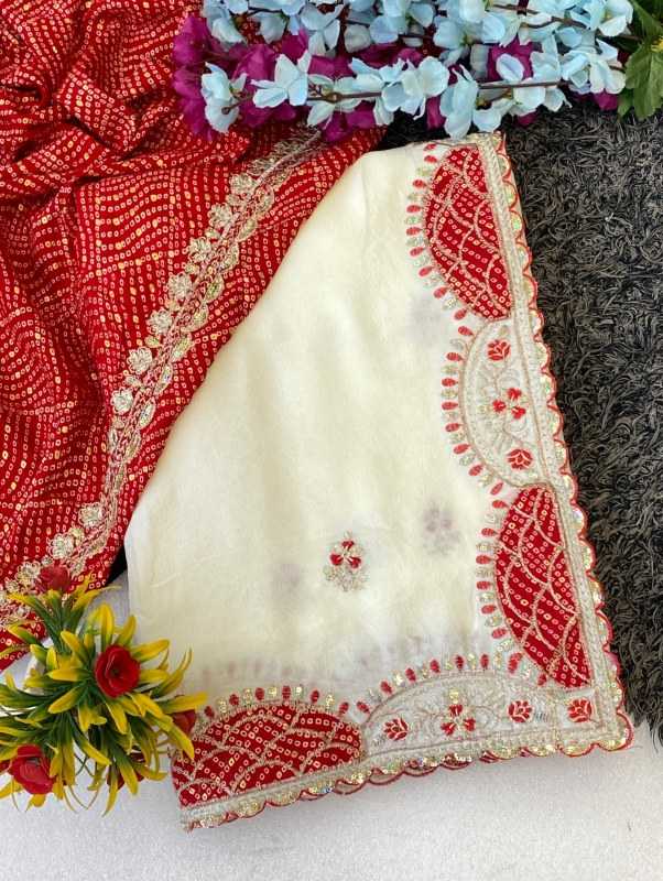 Crunchi Sequence Saree