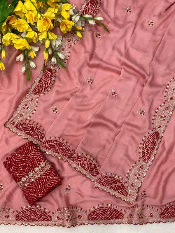 Crunchi Sequence Saree