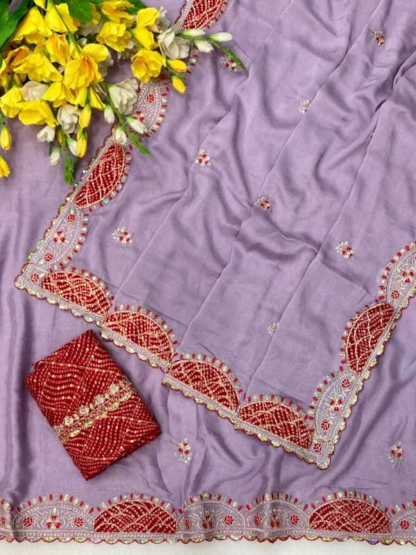 Crunchi Sequence Saree