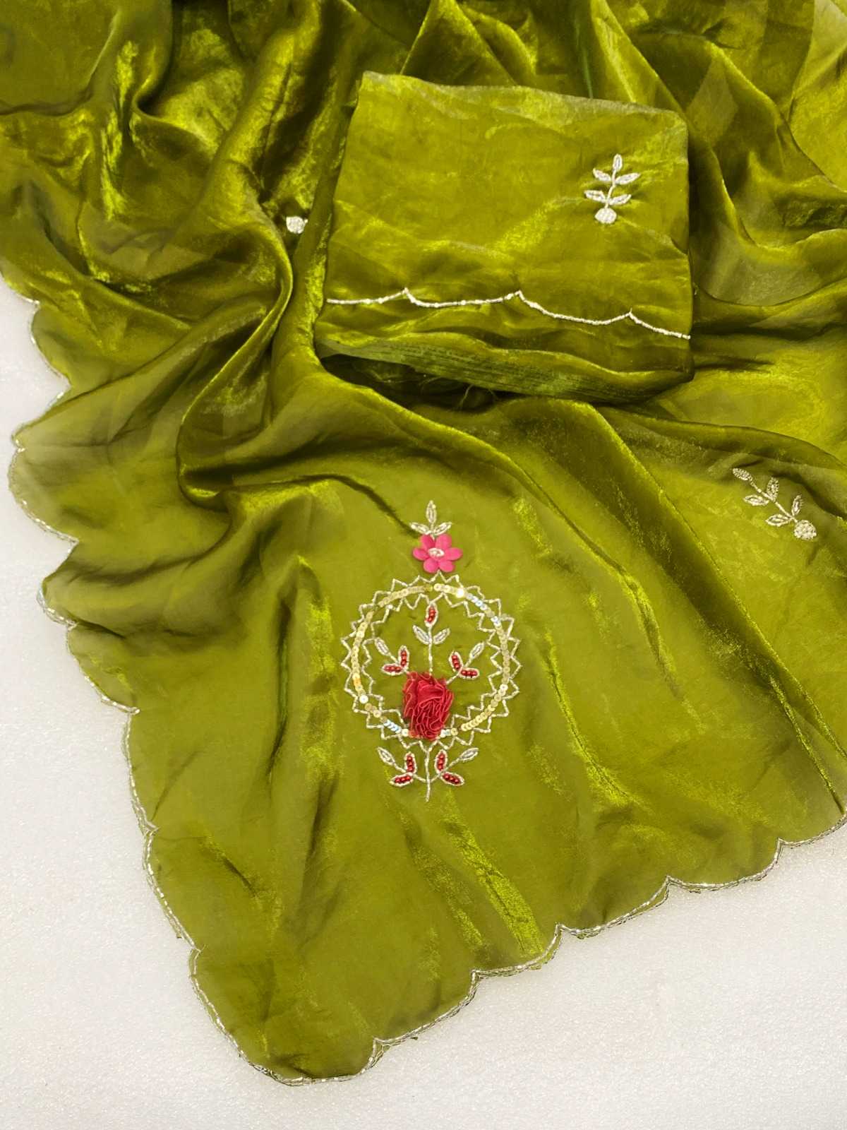Satin Sequence Saree