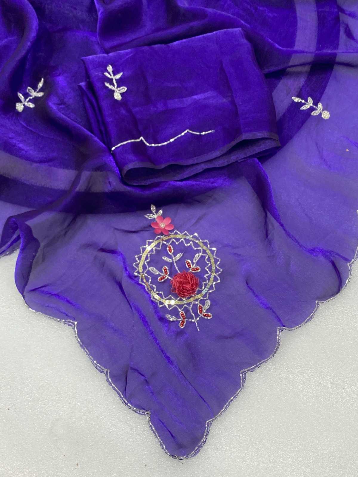 Satin Sequence Saree