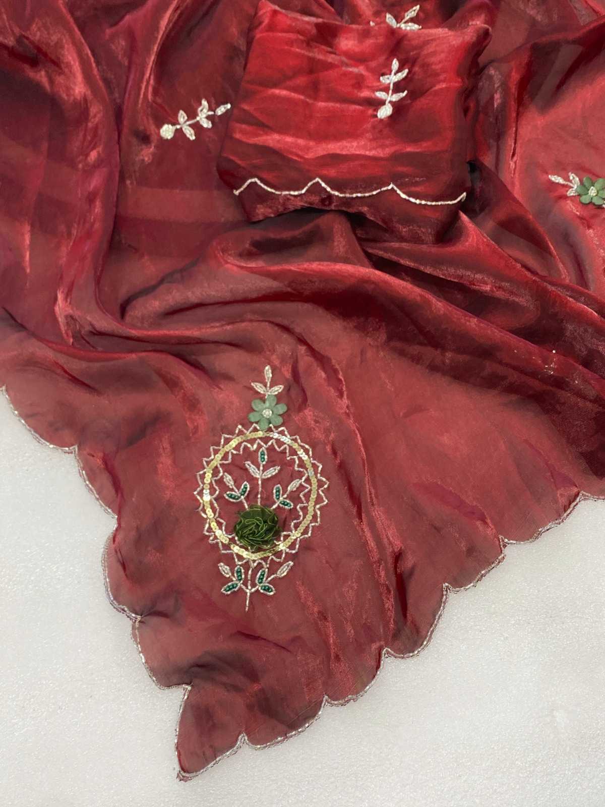 Satin Sequence Saree