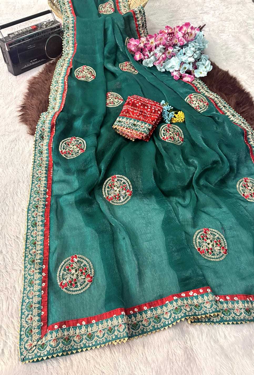 Chiffon Sequence Saree