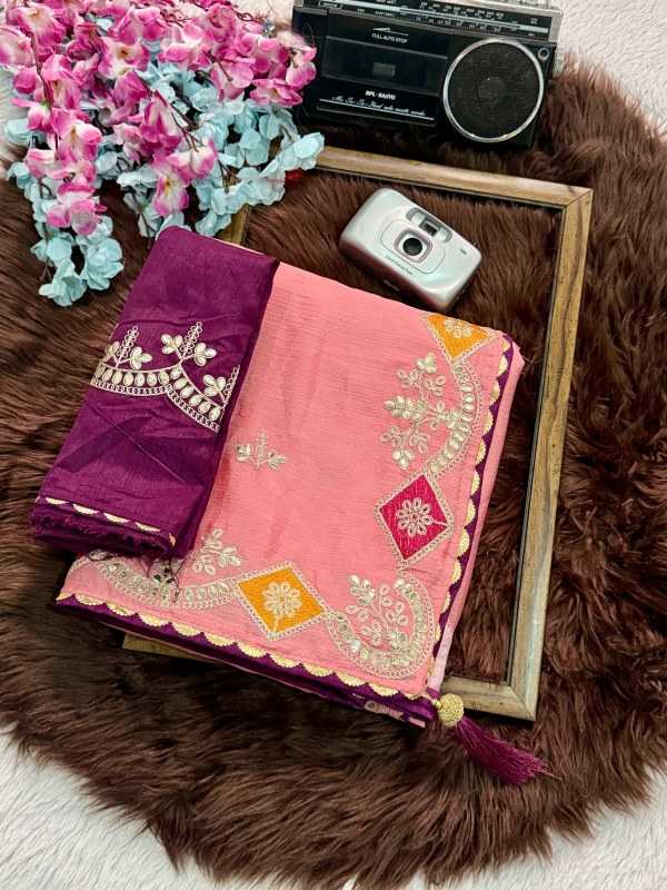 Chinon Designer Saree