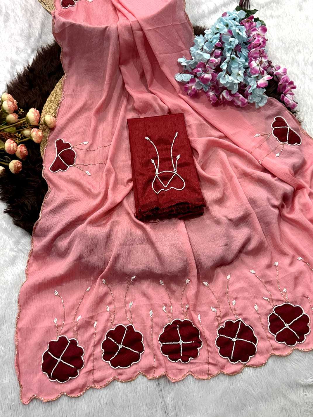 Chinon Designer Saree