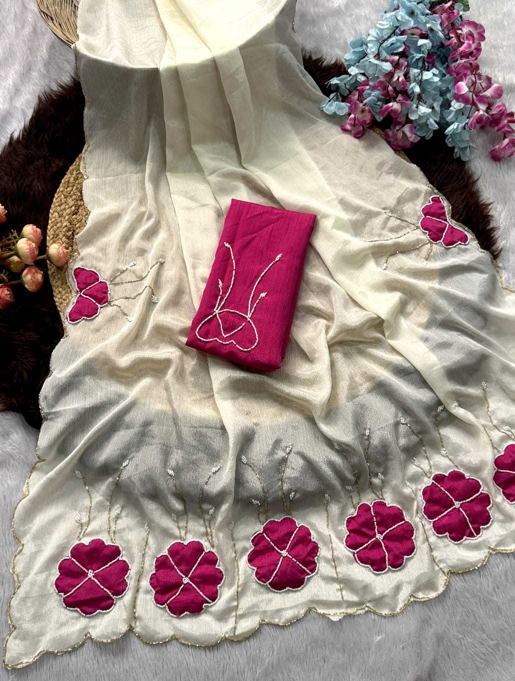 Chinon Designer Saree