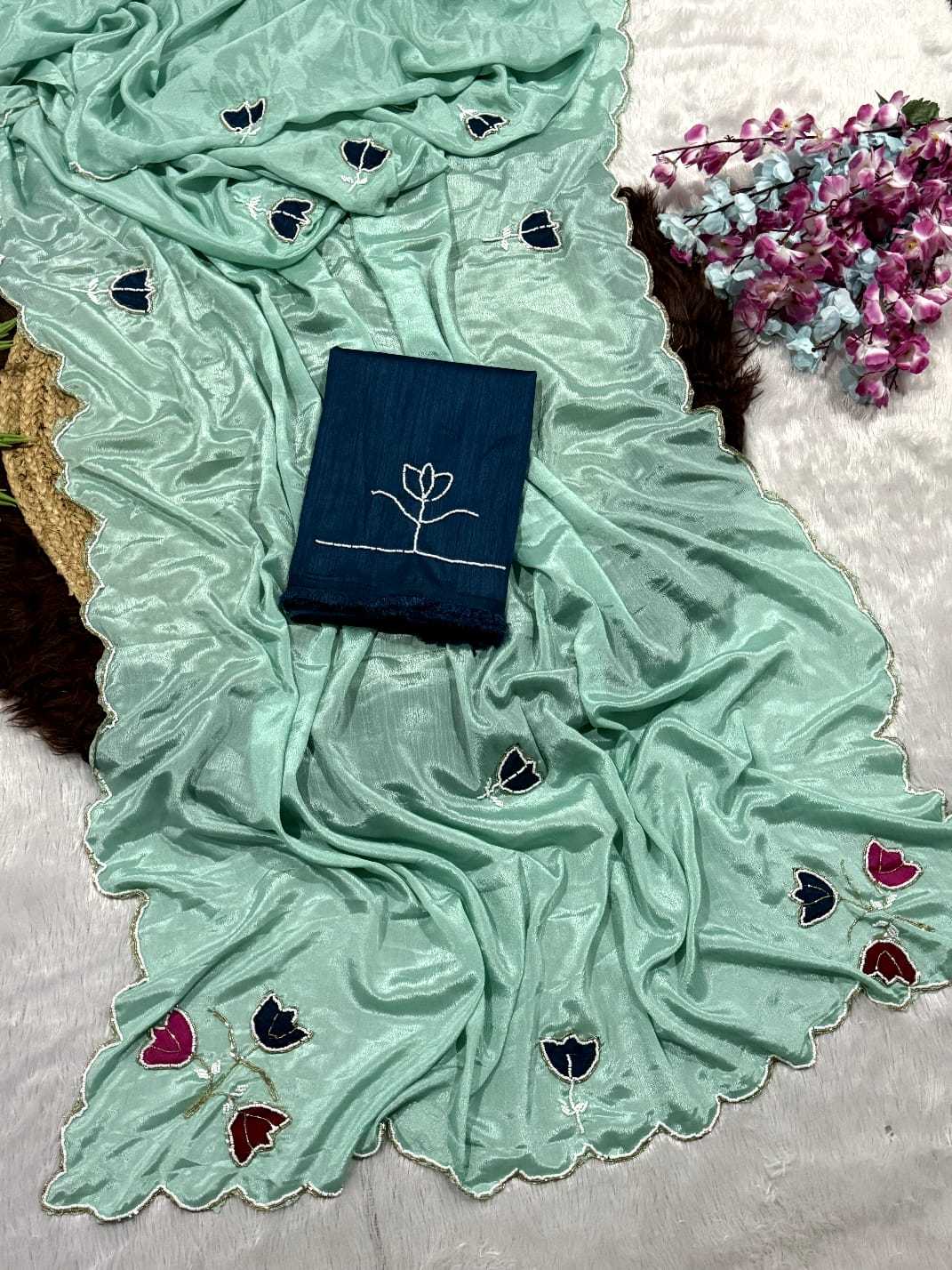 Chinon Hand Work Saree