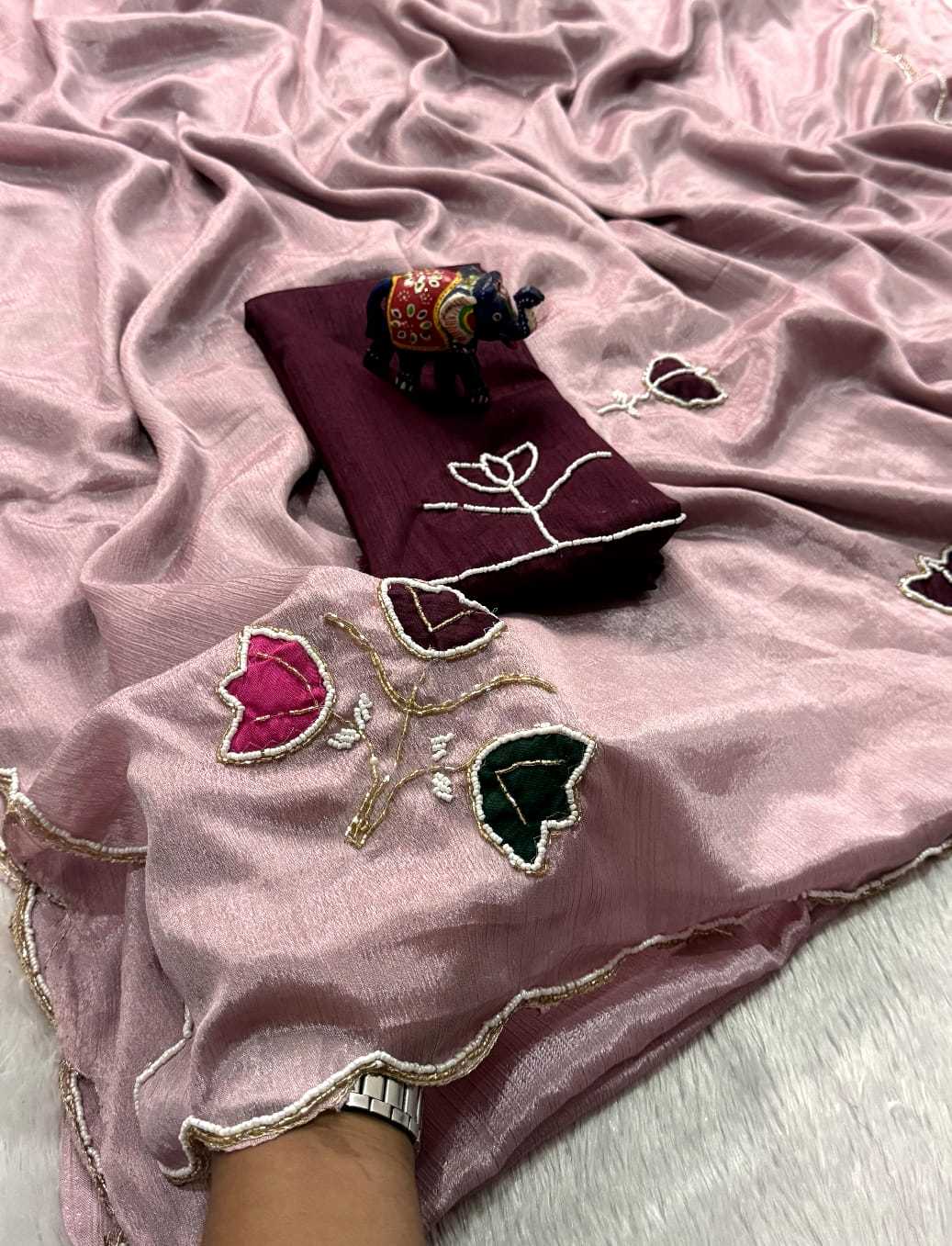 Chinon Hand Work Saree