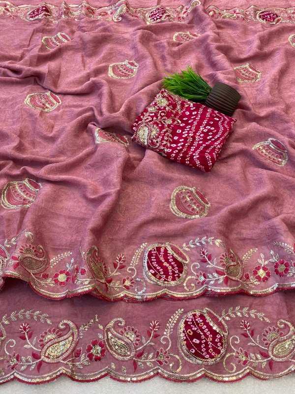Crunchi Sequence Saree