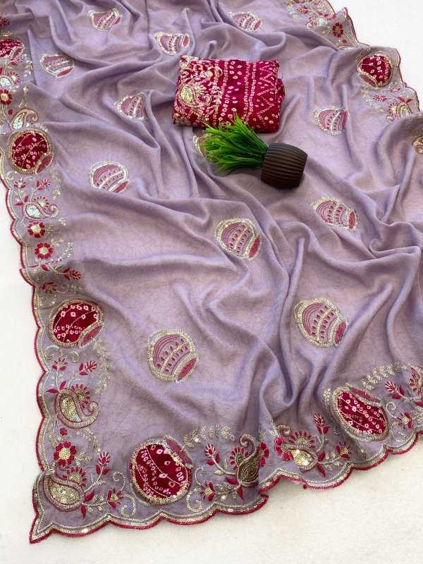 Crunchi Sequence Saree