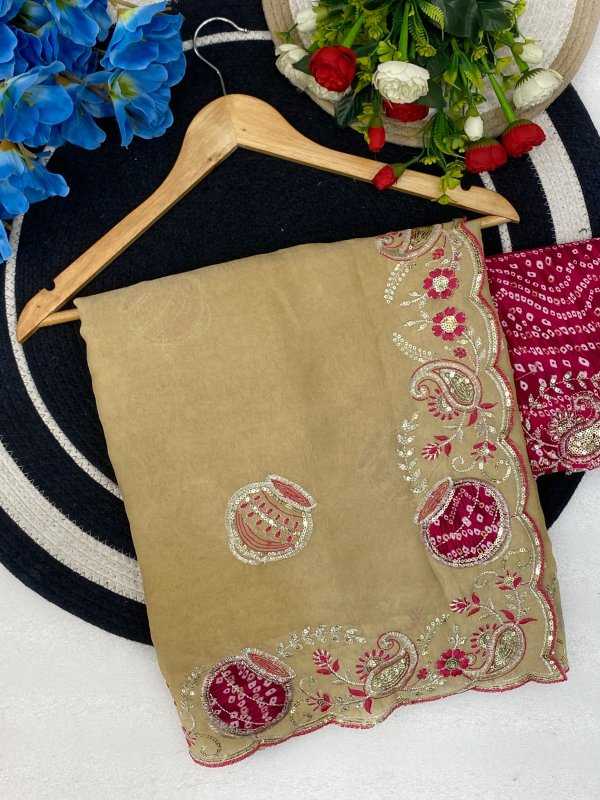 Crunchi Sequence Saree