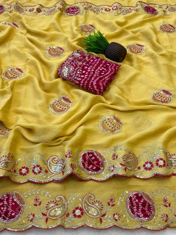 Crunchi Sequence Saree