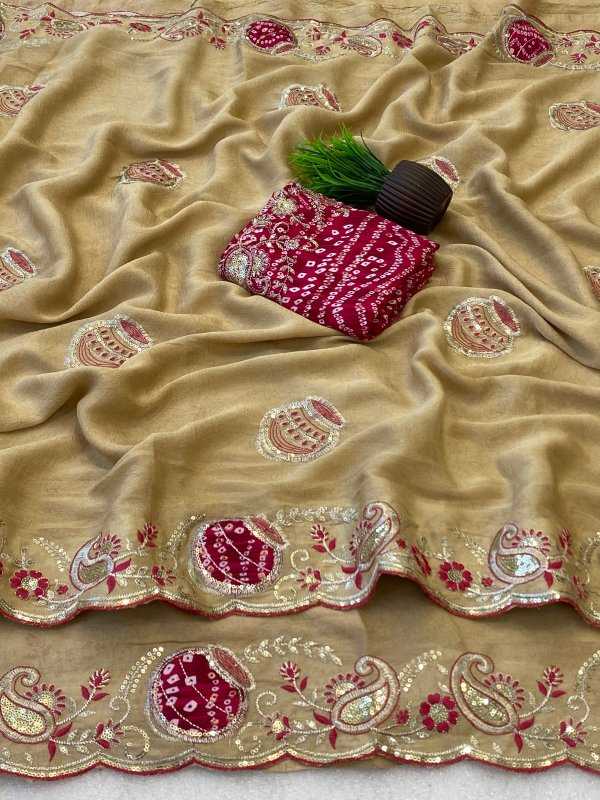 Crunchi Sequence Saree