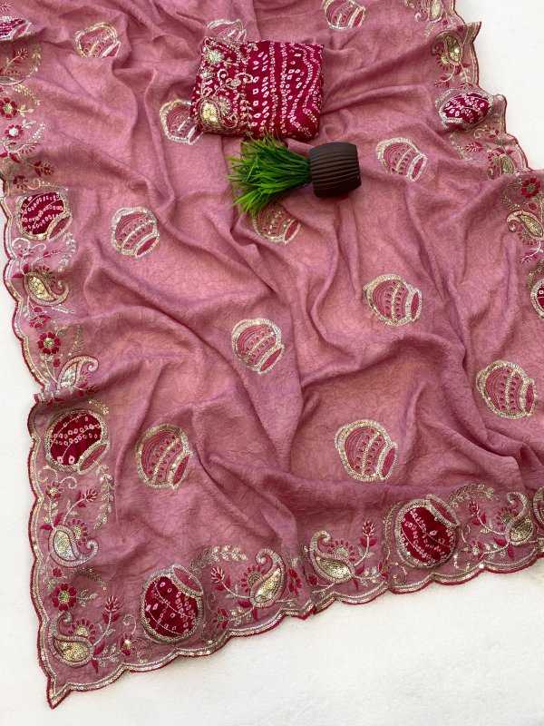 Crunchi Sequence Saree
