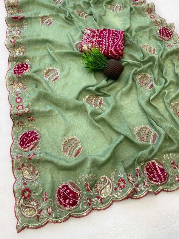 Crunchi Sequence Saree