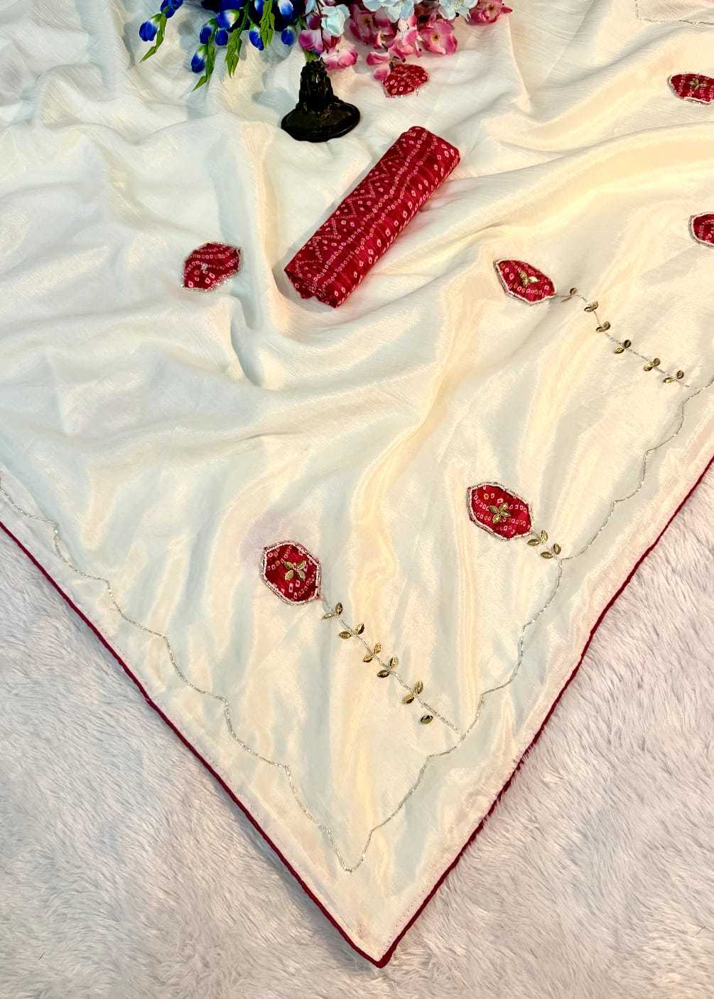 Chinon Silk Printed Saree
