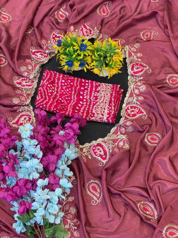Chinon Sequence Saree