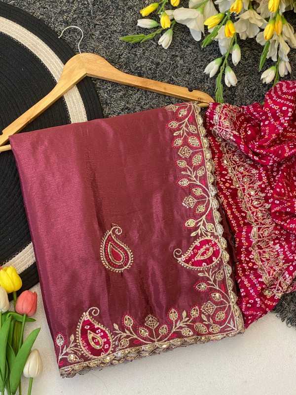 Chinon Sequence Saree
