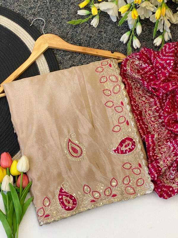 Chinon Sequence Saree