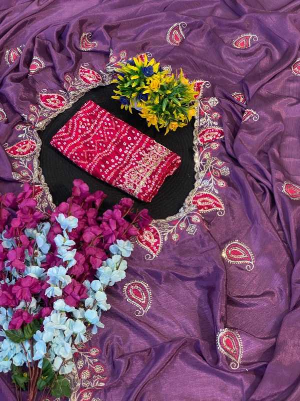 Chinon Sequence Saree