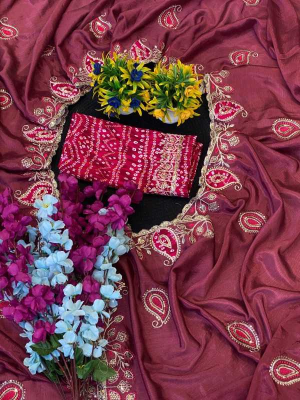 Chinon Sequence Saree