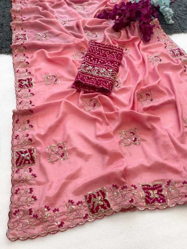 Chinon Sequence Saree