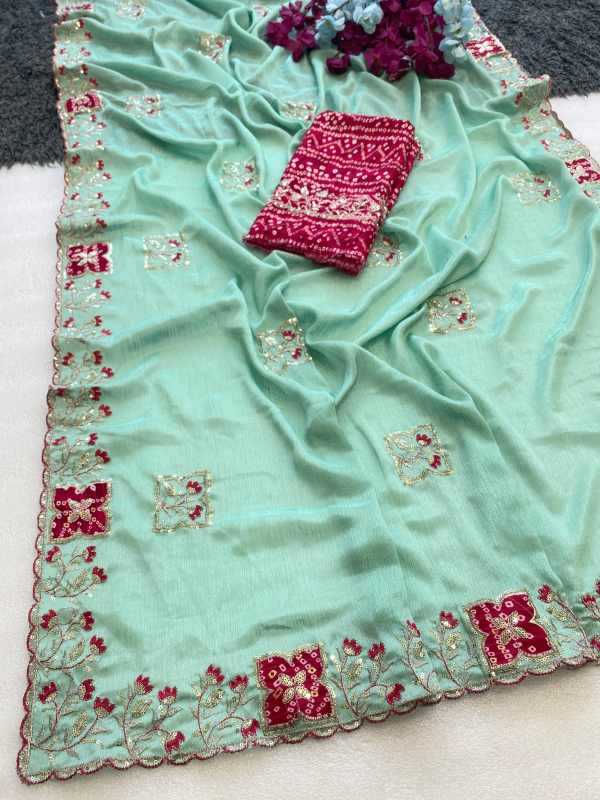 Chinon Sequence Saree